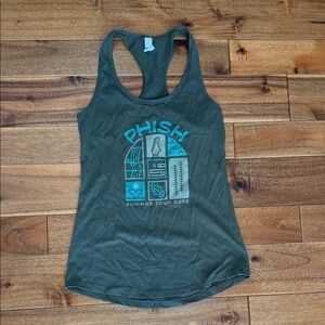 Women's Green Phish Tank Top